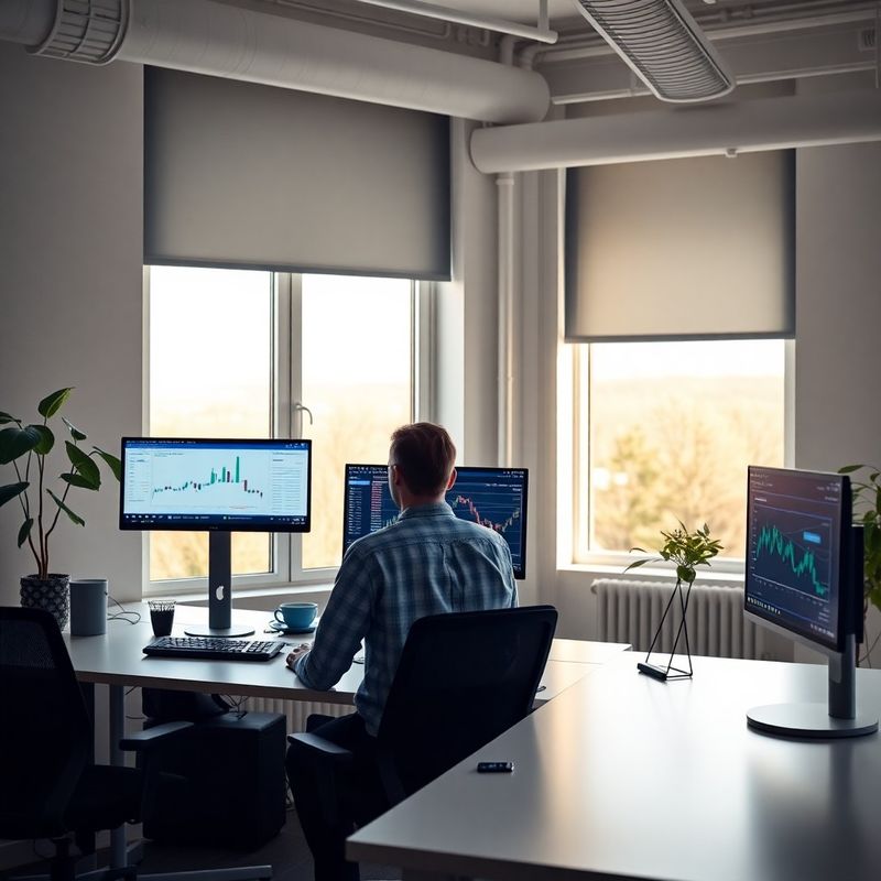 Zakladatelé u pracovních stolů s indigovými dashboardy